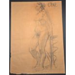 Agustín CARDENAS (Cuban 1927-2001) Nude Agustín CARDENAS Nude Charcoal on paper. Signed upper right.