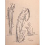 Agustín CARDENAS (Cuban 1927-2001) Study of sculpture Agustín CARDENAS Study ofsculpture Pencil on