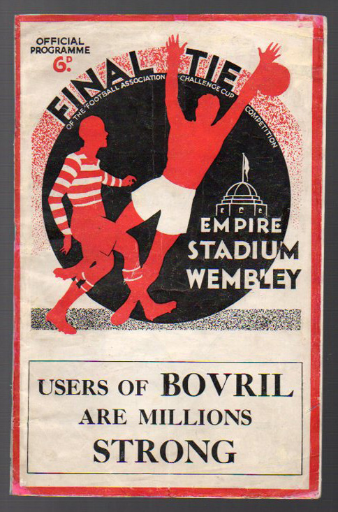 FA Cup Final Football Programme: Portsmouth v Manchester City April 28th 1934. Staples removed,