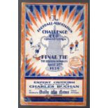 FA Cup Final Football Programme: Bolton Wanderers v Portsmouth April 17th 1929. Spine split 50%,