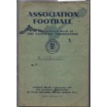 Football Brochure: Association Football, An instructional book of the FA, published 1930s, former