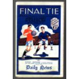 FA Cup Final Football Programme: Arsenal versus Cardiff City April 23rd 1927. Replacement cover,