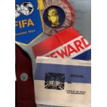 World Cup Football Items: Stewards collection. Contains two armbands, tie, Pennant, rosette with
