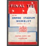 FA Cup Final Football Programme: Preston North End v Sunderland May 1st 1937. Spine split 50% (1)