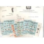 World Cup 1966 Football Tickets: A set of all 10 Wembley / White City tickets sold with official