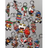 World Cup 1966 Football Keyrings: Set of 16 Chocolat Cantaloup Made in Italy keyrings for the 1966