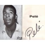 Signed Football Book: Pele The Autobiography signed by Pele to title page, a good clean example (