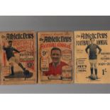 Football Annuals: Athletic News Football Annuals 1920/1, 1927/8 and 1929/30 (3) Fair-Good