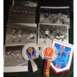 World Cup 1966 Football Items: Contains five stamped large black and white press photographs