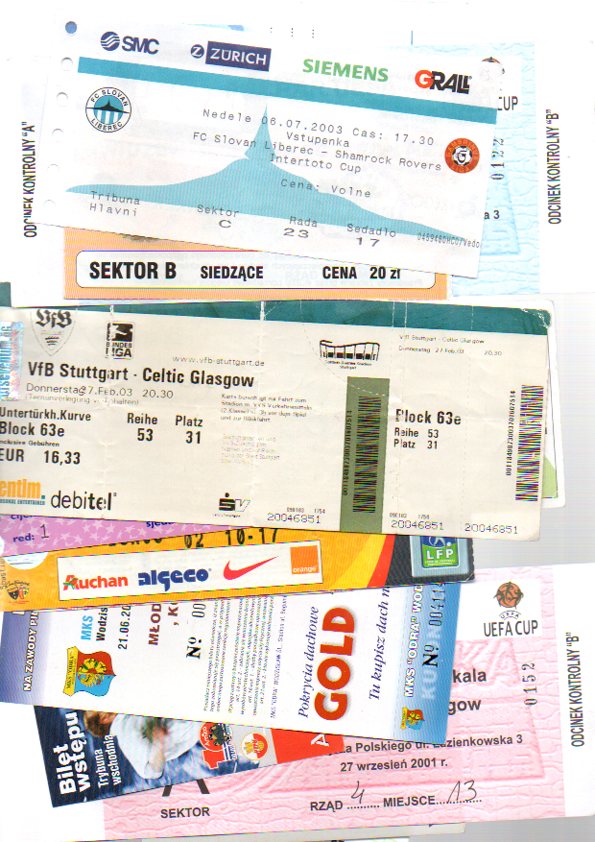 Football Tickets: European match tickets in European competitions, a good selection (20) Very Good