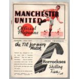 Manchester United Football Programme: Home issue versus Birmingham City dated December 5th 1936 (