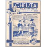 Chelsea FC Football Programme: Home issue versus Manchester United dated 27th February 1937 (1)