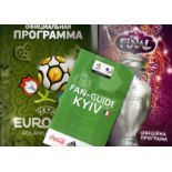 Euro Championship Football Programmes: A box of Euro 2012 programmes / guides, many different