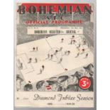 Arsenal Football Programme: Away issue versus Bohemian FC dated 17th May 1950 (1) Good