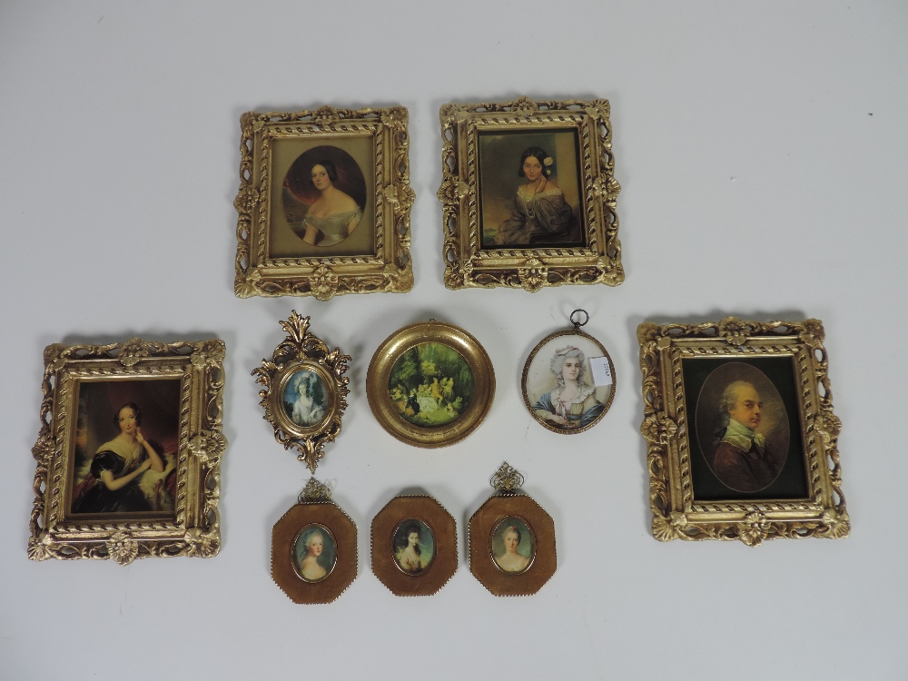 A set of 4 large reproduction miniature - Image 2 of 3