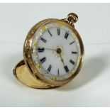 A small Edwardian 14ct gold engraved Lad