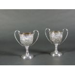 A good pair of Irish silver two handled