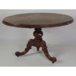 A Victorian mahogany oval Dining Table,