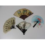 An unusual 19th Century Fan, with tortoi