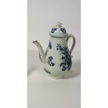 An attractive blue and white Coffee Pot