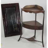 An attractive upright figured mahogany W