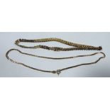 A fine unusual 9ct gold flat link Neckla