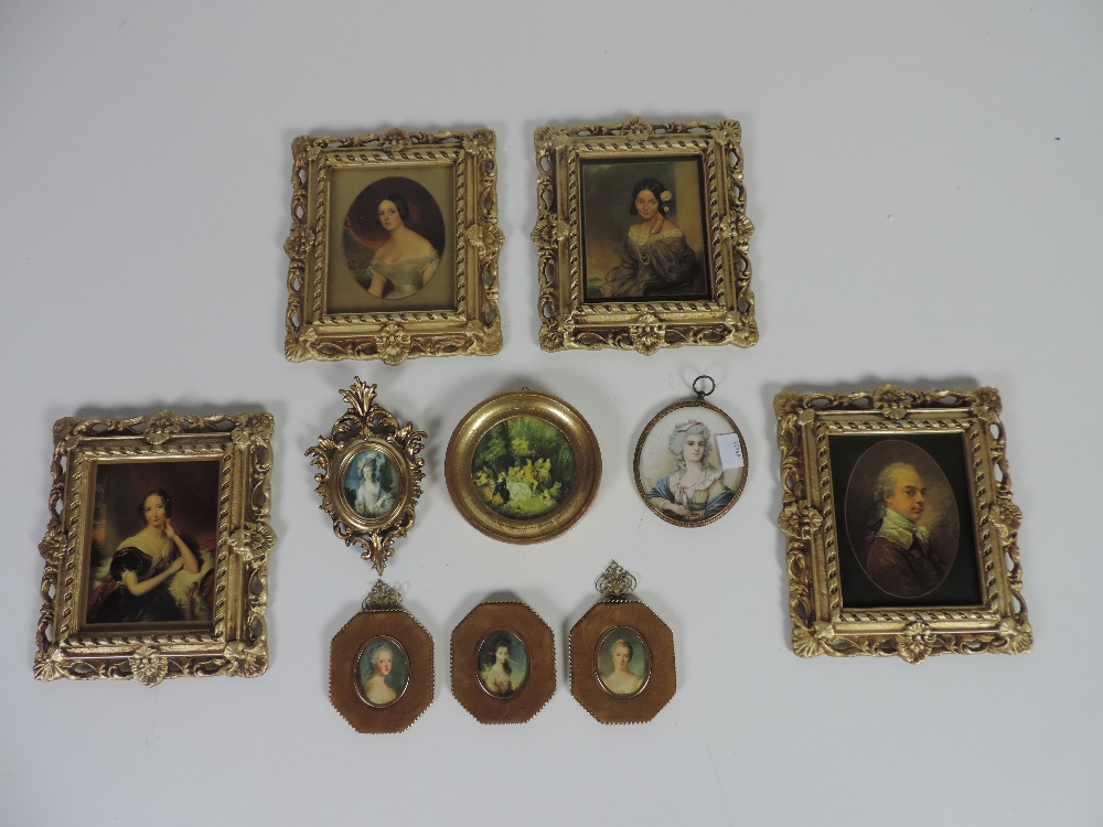 A set of 4 large reproduction miniature - Image 3 of 3