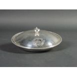 A plain circular English silver Vegetabl