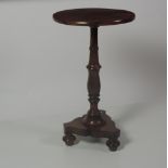 A small heavy Victorian figured walnut c