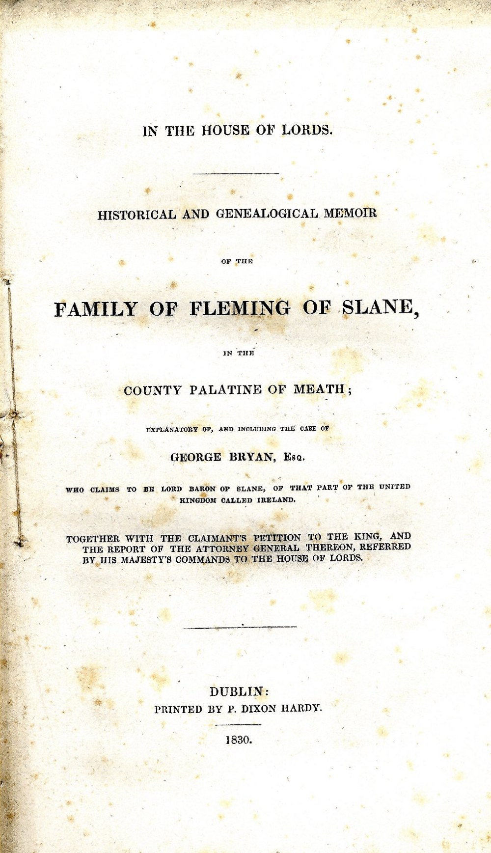 Kilkenny: - Genealogy: House of Commons