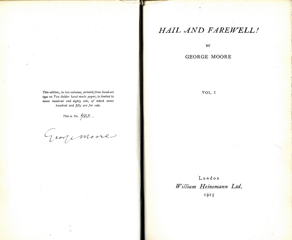 Moore (George) Hail and Farewell, 2 vols
