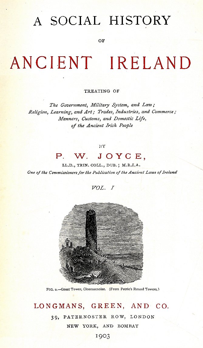Joyce (P.W.) A Social History of Ancient
