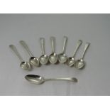 A set of five Irish silver Dessert Spoon