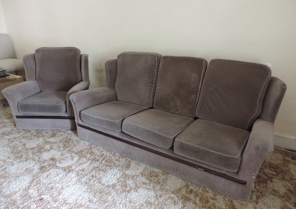 A modern three piece Suite of Seat Furni