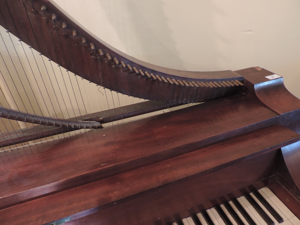 A rare and unusual Regency mahogany French Harpsichord, - Image 14 of 17