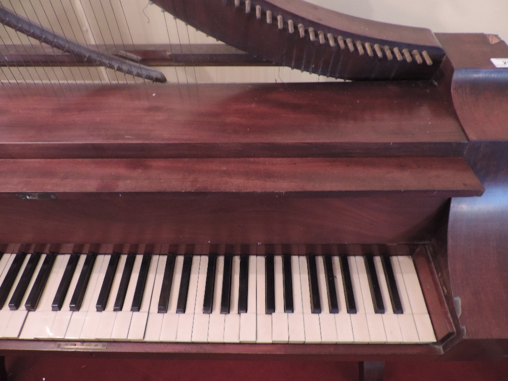 A rare and unusual Regency mahogany French Harpsichord, - Image 6 of 17