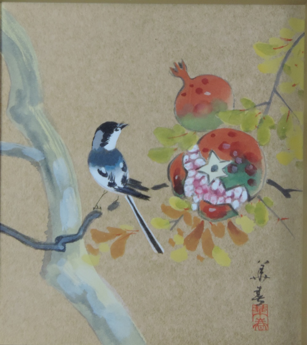 An attractive pair of Chinese Watercolou - Image 2 of 2