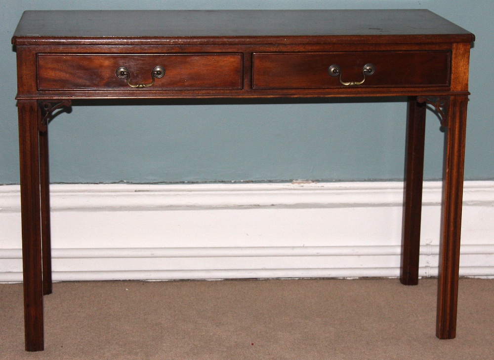 A Georgian style mahogany Table, with tw