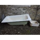 Two cast iron Baths, as is, together wit