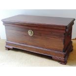 A rectangular mahogany Blanket Chest or