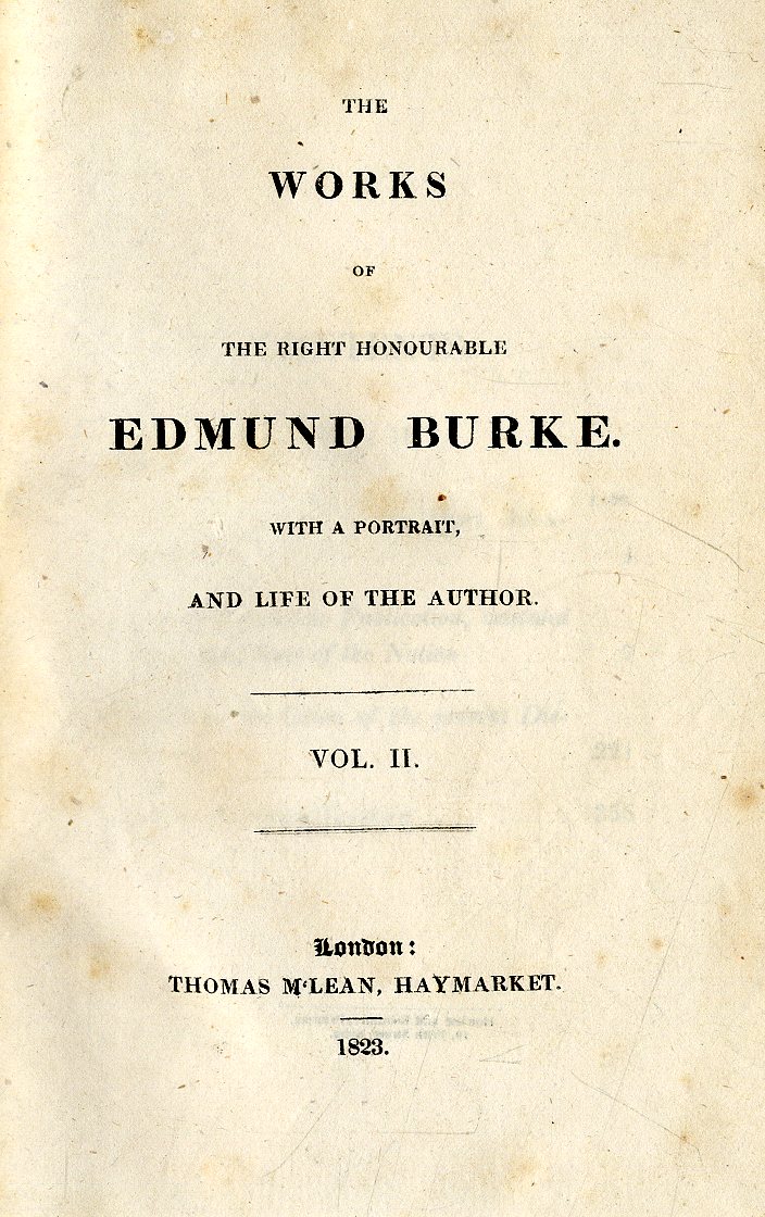 Burke (Edmund) The Works of the Rt. Hono