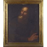 Profeta,  SCUOLA GENOVESE, SEC. XVII, Olio su tela, cm. 71,5x59