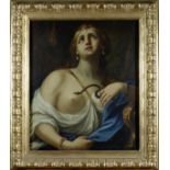 Cleopatra,  ATTR. A DOMENICO MARIA MURATORI, Olio su tela, cm. 75,5x63Cornice in legno dorata e