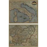 Coppia di stampe,  ANONIMO DEL XIX SEC., A) Italia, rappresentazione prospettica  per Gerardum