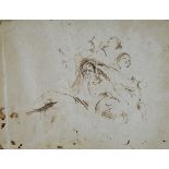 Allegoria di fiume,  SCUOLA VENETA FINE XVIII SEC., Inchiostro su carta, cm. 19x25,5Sul verso, a