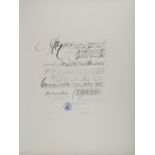 Senza titolo  SAUL STEINBERG Litografia, mm. 660x494; es. 19/150Firma in basso a destra, tiratura in