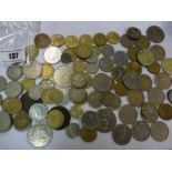 LARGE QUANTITY OF SPANISH, PORTUGUESE AND EUROPEAN COINS