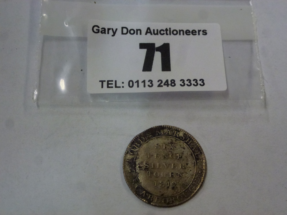 1812 SIXPENCE TOKEN - Image 2 of 2