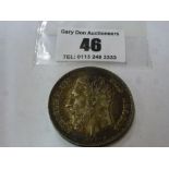 BELIGNA 1867 5 FRANCS COIN