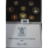 1986 UK PROOF COIN SET